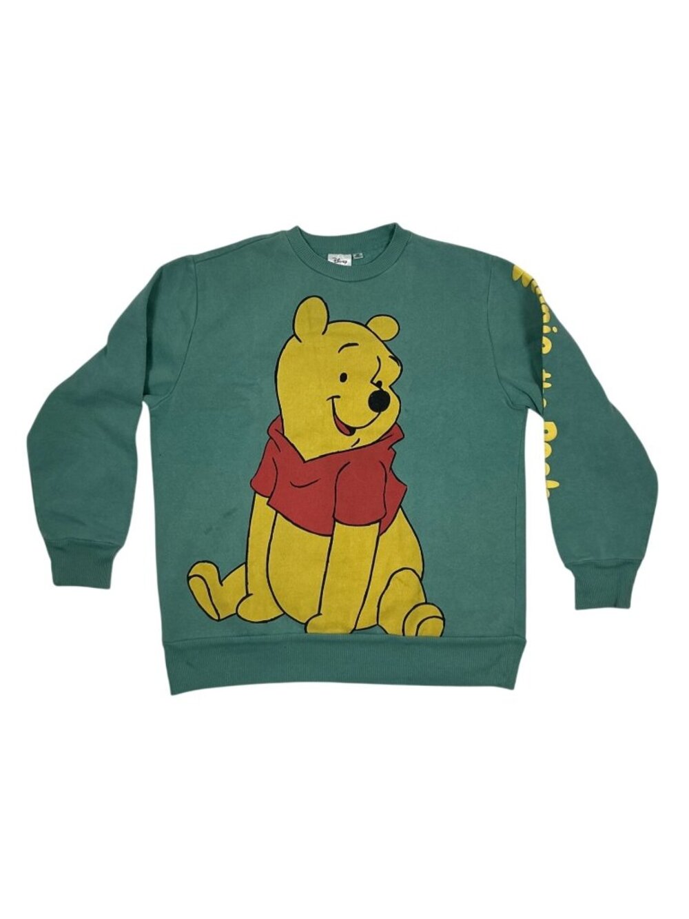 Disney Women’s Winnie the Pooh Teal Graphic Sweatshirt | Relaxed Fit | Size M